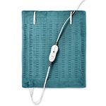 Sunbeam Heating Pad for Back, Neck, and Shoulder Pain Relief with Auto Shut Off, XXL Large 20 x 24", Teal