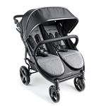 Gaggle by Foundations Roadster Duo Side by Side Double Stroller, Easy to Fold & Maneuver Lightweight Compact Stroller, Black