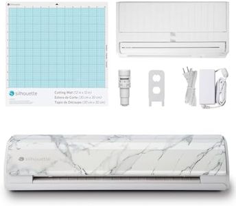 Silhouette Cameo 5 12 inch Vinyl Cutting Machine with Studio Software, Electric Tool and ES Mat Compatible, SNA and IPT, 50 db, Marble Edition