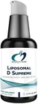 Designs for Health Liposomal D Supreme Vitamin D Liquid - 2500 IU Vitamin D3 + Vitamin K (K1 + K2) - Liposomes for Superior Absorption - Non-GMO Supplement (100 Servings / 1.7oz)