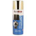 Plasti-Kote 440.0000160.076 160 400 ml Brilliant Spray Paint - Metallic Gold