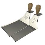 Turbo Trusser I Cream Cheese Platter with Serving Knife I Easily Smoke Cream Cheese I Perfect for Smoker, Grill, & Oven I Dishwasher Safe I Made in USA I 2 Platters