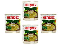 Salsa Verde Bundle with Herdez Salsa Verde 210g x4 (Pack of 4 Bundle)