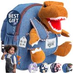 Naturally KIDS Dinosaur Backpack, Dinosaur Toys for Boys, Toddler Backpack Boys, 3 Year Old Boy Gifts