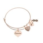 Infinity Collection Godmother Bangle Bracelet- Godmother Gift- Rose Gold Godmother Jewelry from Godchild