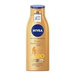 NIVEA Q10 Firming + Glow Body Lotion | Firmer-Feeling Skin | Gradual Tanning Lotion without sun exposure |Firming Body Lotion | Daily Moisturizer | For all skin types | 400mL