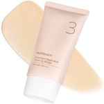 numbuzin No.3 Porcelain Base-skip Tone Up Beige | Powdery Finish, Light, Natural Coverage, Tinted, Beige Color | 1.69 fl oz / 50ml