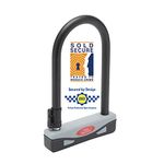 Burg Wachter 1600HB Sold Secure Gold Approved D Lock Bike Lock, Grey/Black, Small