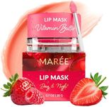 MAREE Lip Mask with Hyaluronic Acid - Overnight Lip Treatment - Lip Moisturizer for Very Dry Lips, Lip Sleeping Mask Butter Balm, Lip Care Hydration, Repair for Dry Cracked Lips - Hidratante de Labios