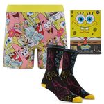 Handcraft Mens Underwear Funny Gifts for Men Chucky Cookie Monster Rick and Morty Scooby Doo Tom and Jerry Boxers for Men, Spongebob, Large