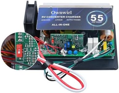 55Amp RV Power Converter Replacement for WF-8955-3-Stage Smart Charger Main Board Assembly for 12V Lead Acid & Lithium Battery - Compatible with Parallax 7155 7145 Power Center