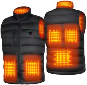 KOVNLO Heated Vest for Men With Battery Pack Included, Smart Button with Lights-out Design, Electric Heated Jackets, Lightweight Heated Clothing