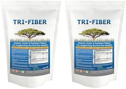 Tri-Fiber Soluble Fiber Powder, Unflavored High Fiber 3-in-1 Soluble Fiber Supplement for Digestive Support. Dietary Fiber 2x1lbs (2x16oz)