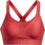 Under Armour Womens Infinity High Impact Sports Bra Red S