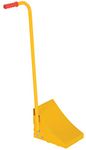 Vestil FAB-11-ERGO Fabricated Ergonomic Wheel Chock with Handle, 11" Depth, Yellow