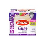 BOOST CarbSmart Strawberry, High Protein, Low Sugar, 24 Vitamins & Minerals, Nutritional Supplement, 16g Protein, 0.5g Sugar, Kosher, Gluten-free, Suitable For Diabetics