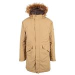 Trespass Mens Parka Jacket Padded Removable Hood Verton