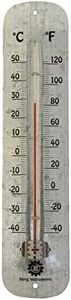 Bjerg Instruments Galvanized Steel Large Outdoor Thermometer 11.65 Inch Wall Thermometer