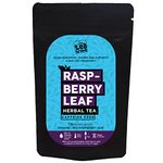 the tea trove Red Raspberry Loose Leaf Green Tea Organic(50G)-Rasberry Leaf Tea To Supports The Female System-Caffeine Free Raspberry Tea For Pregnancy, 50 Grams