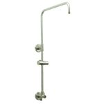 Speakman WS-3010-BN Neo ShowerSlide Adjustable Shower Slide Bar, 10'' Riser, Brushed Nickel