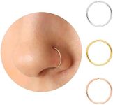 Thin Nose Rings Hoops for Women/Men