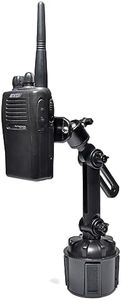 UAYESOK Cup Radio Halterung für Auto, Universal Walkie Talkie Cup Mount anpassen Kompatibel mit Motorola Kenwood Baofeng Handheld Zwei-Wege-Funkgerät Gürtelclip für Auto LKW SUV Fahrzeug