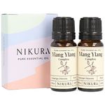 Nikura Ylang Ylang (Complete) Essential Oil - 20ml (2 x 10ml) | 100% Pure Natural Oils | Perfect for Diffuser, Aromatherapy | Great for Stress Relief, Mood Boost, Skincare, Sleep | Vegan & 100% Pure