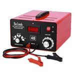 Hugoome Beleeb Series C40 Battery Charger 12V 24V 36V 48V 60V 72V, Pulses of High-Voltage Battery Desulfator Maintainer with Crocodile Clips for Lead-Acid Lithium-ion Batteries