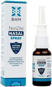 BHM NoriZite Nasal Spray – New Long-Lasting Natural Barrier Designed to Help for Virus Protection, Cold & Flu Blocker, Allergy & Hayfever Prevention | Scientifically Proven 6+ Hrs Protection (20ml)