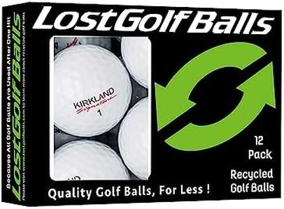 Kirkland Signature Golf Ball Mix - 12 Near Mint Quality Used Kirkland Golf Balls (AAAA Signature Ksig 3-Piece 4-Piece Golfballs), White, One Size (12GNBX-Kirkland-2), 12 count (Pack of 1)