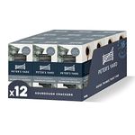 Peter's Yard Sourdough Crackers, Rye & Charcoal, Great with Chutney and Cheese, High Fibre, Natural Ingredients, Low Sugar 90g x 12