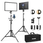 RALENO 2 Packs LED Video Light and 