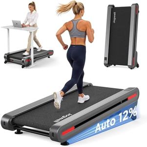 Jogwell Walking Pad Treadmill with 12%/20% Auto Incline, 43"x18" Extra-Wide