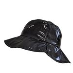 Toutacoo, Wide-Brimmed Vinyl Rain Hat .Black