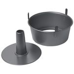 Chicago Metallic 16184 Non-Stick Angel Food Cake Pan with Feet, 2-Piece