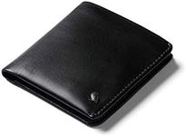 Bellroy Coin Wallet (Slim Coin Wallet, Bifold Leather Design, Holds 4-8 Cards, Magnetic Closure Coin Pouch) - Black