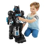 Fisher-Price Imaginext DC Super Friends Batman Toy, 2 Feet Tall Robot Playset with Lights Sounds plus Batman Figure and 10 Pieces, Bat-Tech Batbot