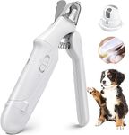 calldrishe 2 in 1 Dog Nail Clipper and Grinder Professional Dog Nail Trimmers Electric Dog Nail Grinder Rechargeable Cat Nail Clipper with LED Light Nail Clipper for Large Medium Small Dogs & Cats