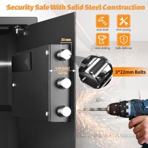 Mejasg 52L Large Fireproof Safe – Secure Home Storage Box