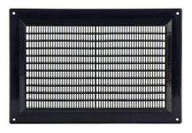 Steinberg14 Black 250x170mm Air Vent Cover with Insect Mesh - 10x7 inch Air Vent Covers for Walls and Ceilings - Vent Covers Internal - Air Vents for Interior Walls - Plastic Ventilation Grille