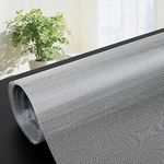 Pollen Screen Mesh2x9.5m, DIY Fly Screen for Windows Washable Fiberglass Nets for Windows and Doors Wide Applications, Grey