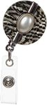 BooJee Beads Retractable Badge Holder 32" Fashionable Badge Reels Retractable for Office Workers Teachers Students Nurses with 360° Swivel Alligator Clip Cute Badge Reel (Harmony)