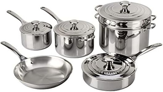 Le Creuset Tri-Ply Stainless Steel 10 pc. Cookware Set