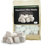 boxtech Aquarium Filter Media, Biological Filter Media for Aquarium Ceramic Bio Filter Media Blocks with Vast Surface Area for Fish Tank Sump, Canister Filter, Koi Ponds（2L）