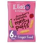 Ella's Kitchen Organic Strawberries and Bananas Puffs, 20g