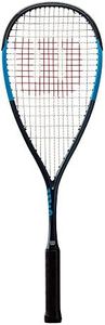 Wilson Ultra Squash Racket Light, Silver/Blue, One Size, 1/2 Cover