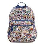 Vera Bradley Women's Cotton XL Campus Backpack, Harbor Paisley, One Size