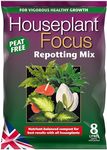 Houseplant Focus Repotting Mix Peat Free 8L, brown