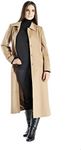 Cashmere Boutique 100% Pure Cashmere Full Length Topcoat Women – Lightweight, Soft & Warm Overcoat