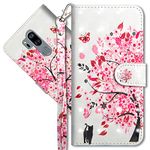 MRSTER LG G7 ThinQ Case Wallet Folio Flip Premium PU Leather Cover with Wrist Strap 3D Creative Painted Design Full-Body Protective Cover for LG G7 ThinQ 2018. YX 3D - Tree Cat